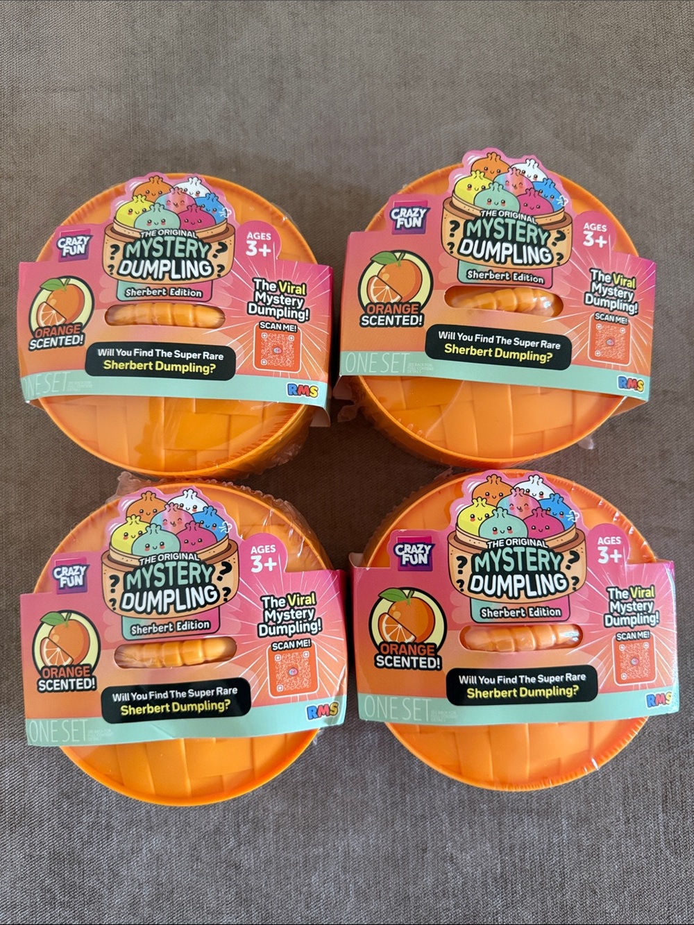 RMS ORANGE SCENTED SHERBERT EDITION Original Mystery Dumpling | Bundle Of 4